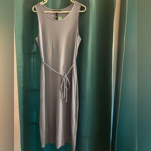 41 Hawthorn Gray Sheath Maxi Dress Scoop Neck